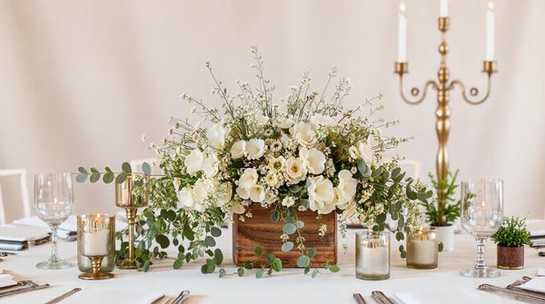 Top idées de centres de table mariage chic et écoresponsables